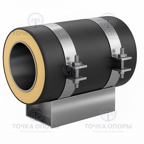 Скользящая опора СПОн 426/560.100 подкладная надземная для труб в ППУ
